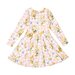 Rock Your Kid Bunny Bouquet L/S Waisted Dress