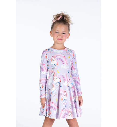 Rock Your Kid Dreamscapes L/S Waisted Dress