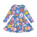 Rock Your Kid Happy Flowers L/S Waisted Dress