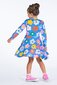 Rock Your Kid Happy Flowers L/S Waisted Dress