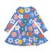 Rock Your Kid Happy Flowers L/S Waisted Dress