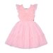 Rock Your Kid Pink Heart Tulle S/S Party Dress