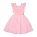 Rock Your Kid Pink Heart Tulle S/S Party Dress