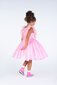 Rock Your Kid Pink Heart Tulle S/S Party Dress