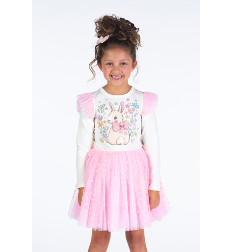 Rock Your Kid Bunny L/S Circus Dress