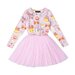 Rock Your Kid Party Time Pink L/S Circus Dress