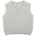 Bebe Albert Rib Baby Vest - Pale Grey