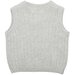 Bebe Albert Rib Baby Vest - Pale Grey