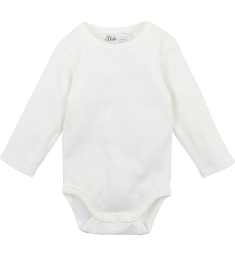 Bebe Rib L/S Bodysuit - Cloud