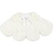 Bebe Faux Fur Petal Baby Jacket - Ivory