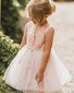 Bebe Embroidered Tutu Dress - Peach