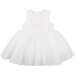 Bebe Embroidered Organza Baby Dress - Ivory