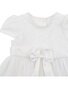 Bebe Open Back Christening Dress - Ivory