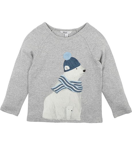 Bebe Blair Polar Bear Tee - Grey Marle