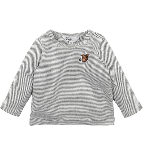 Bebe Atlas Stripe L/S Baby Tee