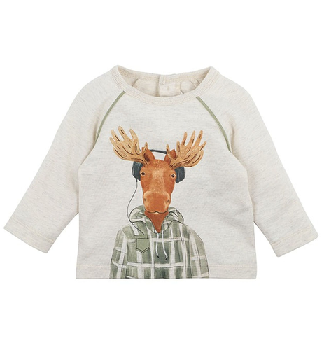 Bebe Scout Moose L/S Baby Tee