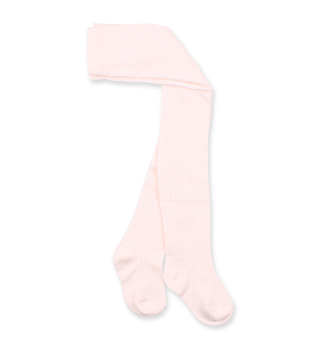 Bebe Pale Pink Pointelle Tights