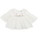 Bebe Esme Embroidered Baby L/S Top - Cream