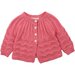 Bebe Pink Marle Cable Baby Cardigan