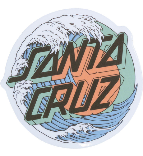 Santa Cruz Tsunami Dot Sticker - Clay