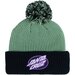 Santa Cruz Oval Dot Patch Beanie - Light Green