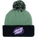 Santa Cruz Oval Dot Patch Beanie - Light Green