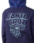 Santa Cruz Inherit Stacked Strip Hoody - Dark Blue Tie Dye