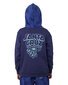 Santa Cruz Inherit Stacked Strip Hoody - Dark Blue Tie Dye