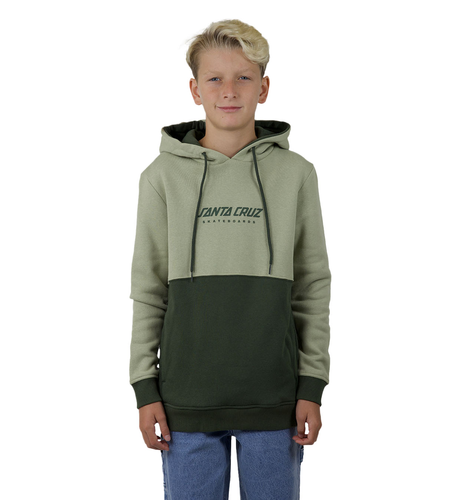 Santa Cruz Solid Strip Front Hoody - Light Green