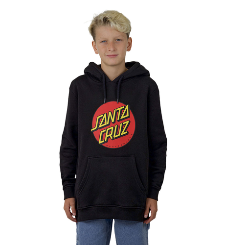 Santa Cruz Classic Dot Front Hoodie - Black