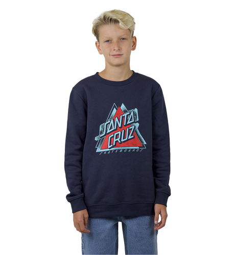 Santa Cruz Split Not A Dot Front Sweater - Navy