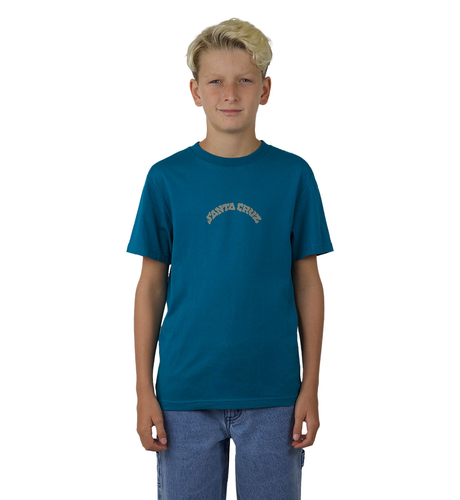 Santa Cruz Vertical Horizon Arch S/S Tee - Teal