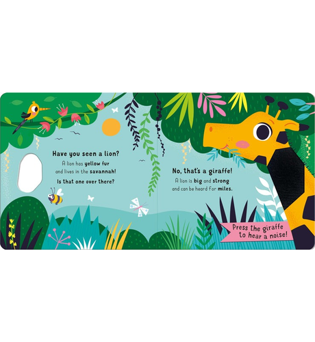 Lion Touch & Feel Sound Book - PLAY-Books : Kids Clothing NZ : Shop ...