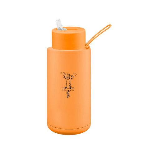 Frank Green Disney 1000ml Bottle (Straw) Tigger - Neon Orange