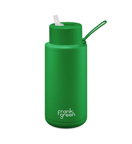 Frank Green 1000ml Reusable Bottle (straw) - Evergreen