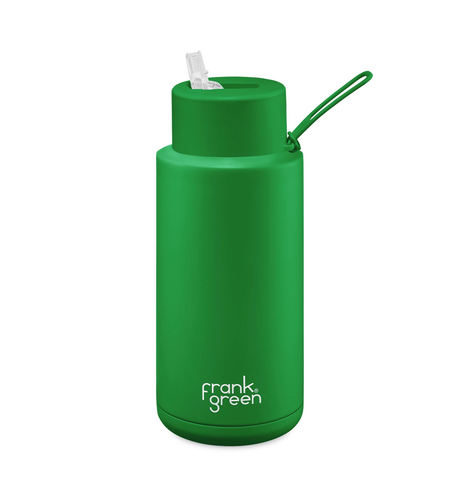 Frank Green 1000ml Bottle (straw) - Evergreen