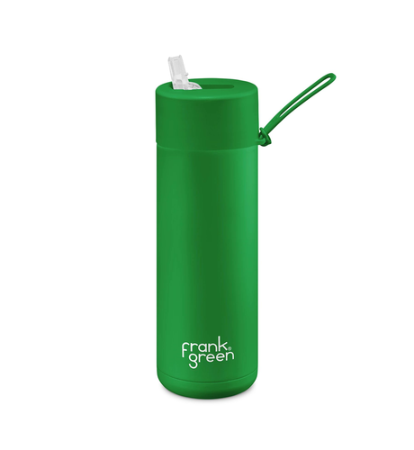 Frank Green 595ml Reusable Bottle (straw) - Evergreen