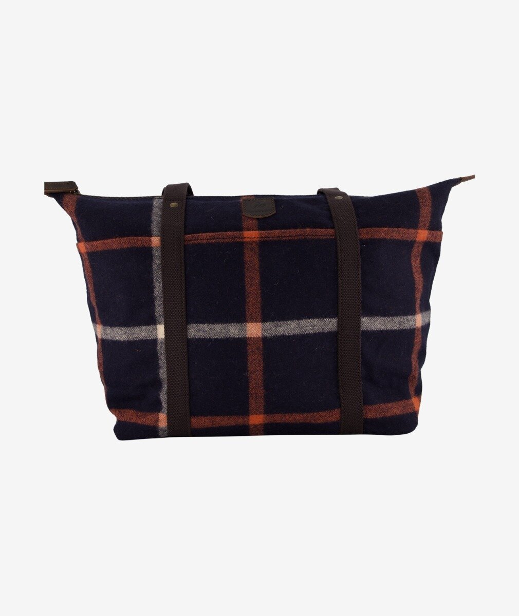 Swanndri Queenstown Wool Tote Bag Queens Street Check SHOP BY BRAND