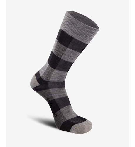 Swanndri Colombo Check Merino Sock - Grey Check