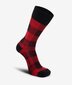 Swanndri Colombo Check Merino Sock - Red/Black Check