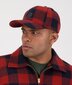 Swanni Wool Check Baseball Cap - Burnt Merlot Check