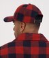 Swanni Wool Check Baseball Cap - Burnt Merlot Check