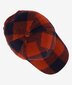 Swanni Wool Check Baseball Cap - Burnt Merlot Check