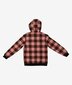 Swanndri Crooked River Wool Hoodie - Rose/Coffee Check