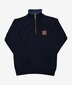 Swanndri Mariner Zip Neck Wool Sweater - Navy