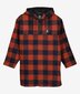 Swanndri Brixton Wool Bush Shirt - Burnt Merlot Check