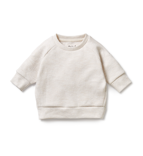 Wilson & Frenchy Oatmeal Quilted Sweat