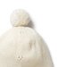 Wilson & Frenchy Ecru Knitted Pointelle Bonnet