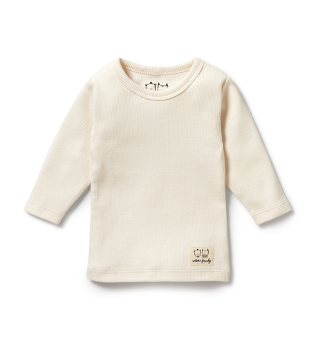 Wilson & Frenchy Ecru L/S Top