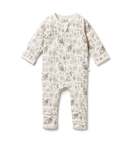 Wilson & Frenchy Tribal Woods Zipsuit W Feet